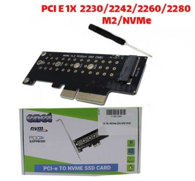ماژول تبدیل  PCI-E 1X  به M.2 NVMe   ای نت (2230-2242-2260-22800)