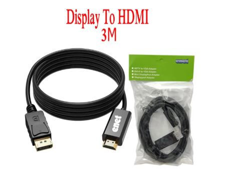 کابل تبدیل DISPLAY به HDMI 3 متری ای نت