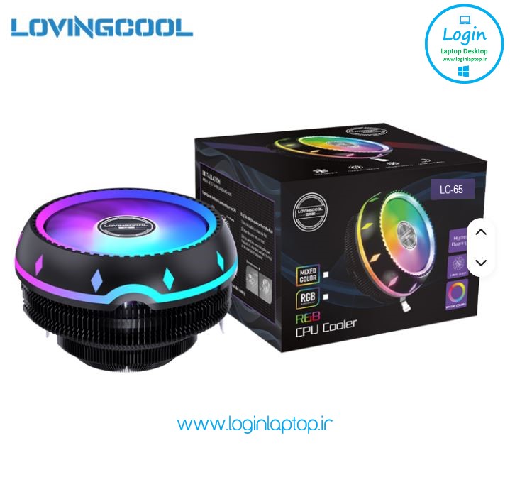 فن خنک کننده سی پی یو لاوینگ کول مدل LC-65 RGB هوا خنک